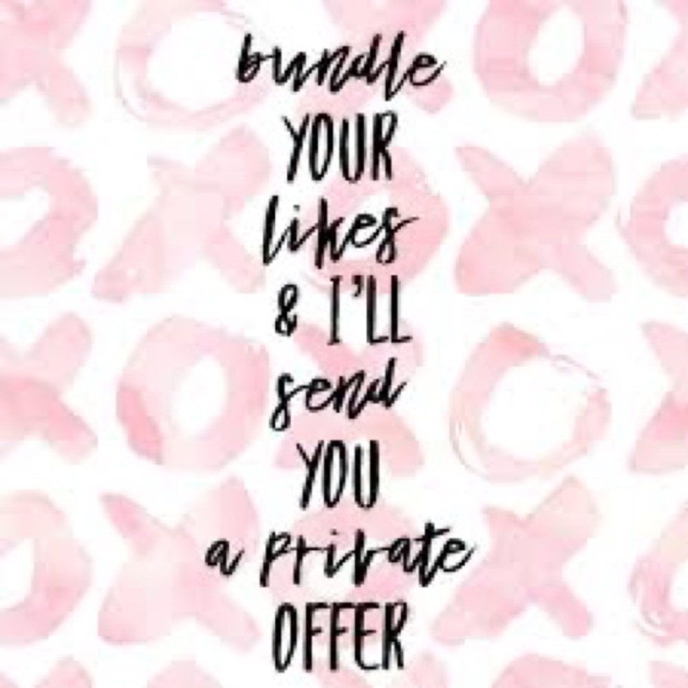 Bundle your likes and I’ll send you a offer 💜🌹